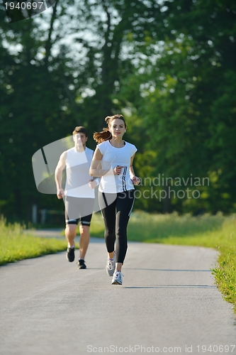 Image of couple jogging