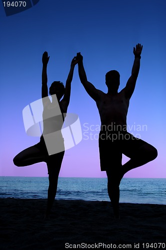 Image of Beach yoga