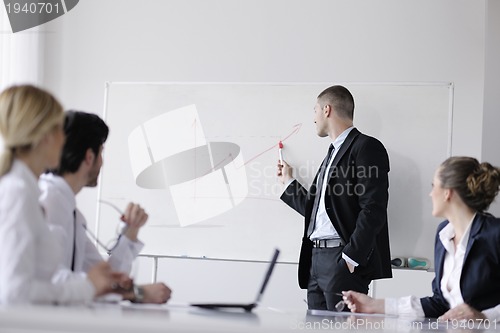 Image of business people in a meeting at office