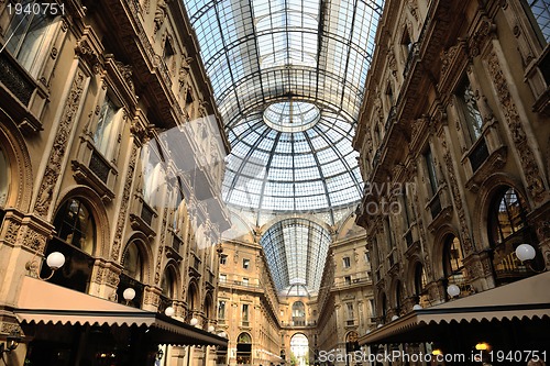 Image of Galleria Vittorio Emanuele II in Milan, Italy