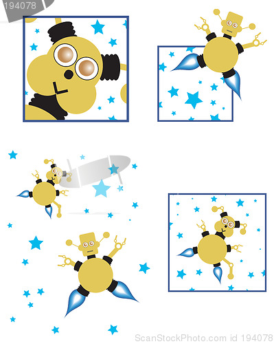 Image of Cartoon Robot Designs