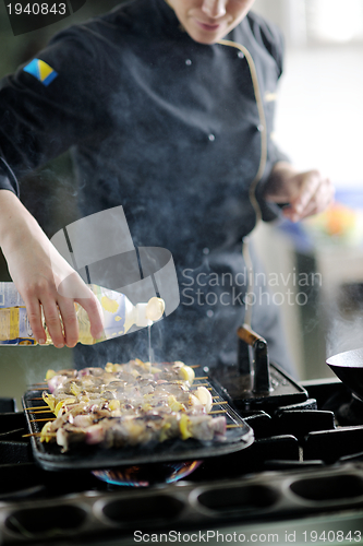 Image of chef preparing meal