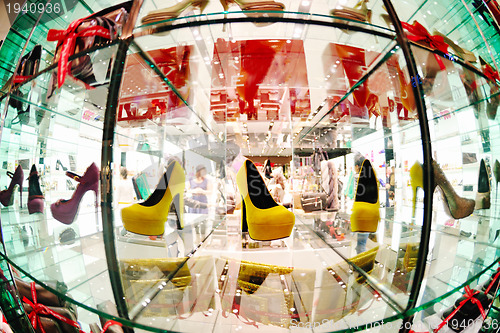 Image of woman shoes in store