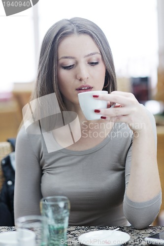 Image of portrait of a beautiful young woman