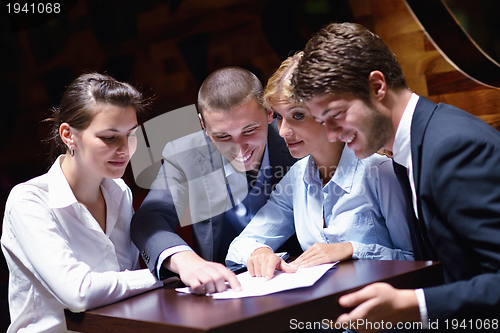 Image of business people in a meeting at office