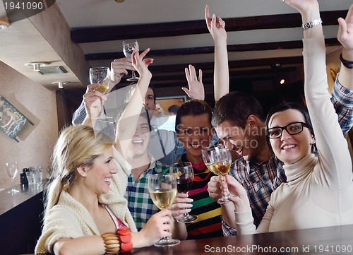 Image of Group of happy young people