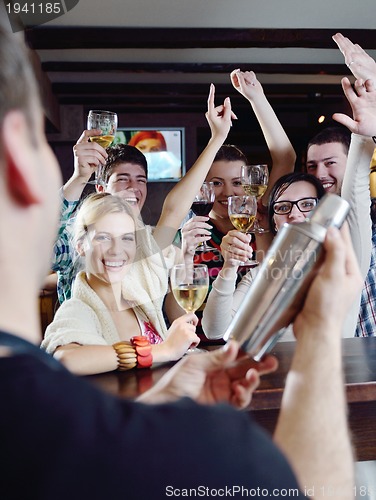 Image of Group of happy young people