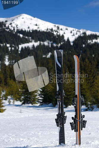 Image of winter woman ski