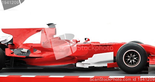 Image of red formel 1 model