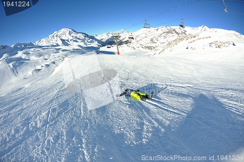 Image of skiing accident