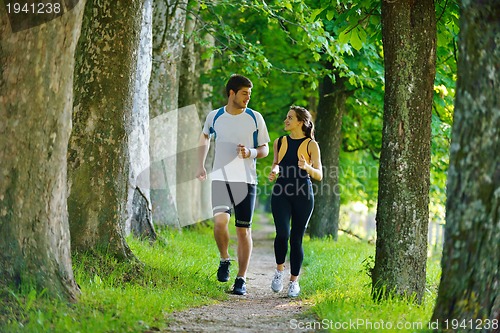 Image of couple jogging