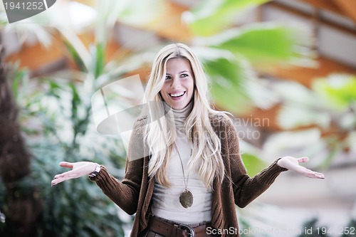 Image of portrait of a beautiful young woman