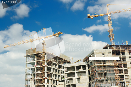 Image of Construction site with crane