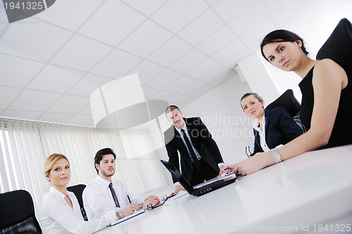 Image of business people in a meeting at office