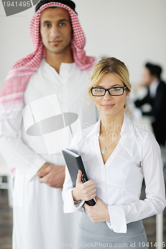 Image of Arabic business man at meeting