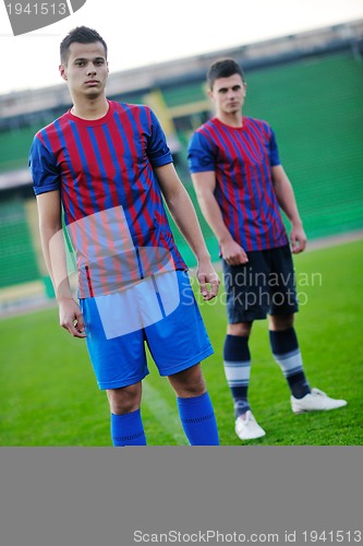 Image of soccer player portrait