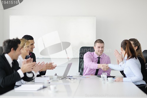Image of business people group on meeting