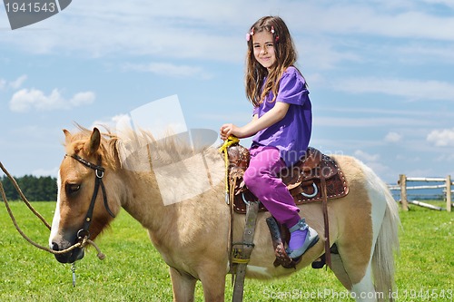 Image of child ride pony