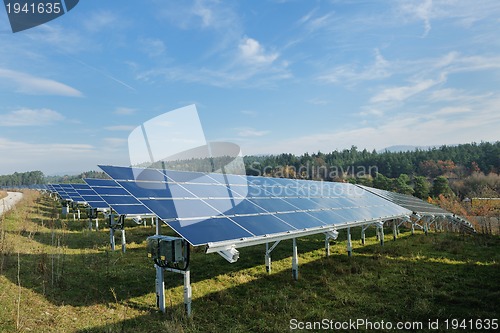 Image of solar panel renewable energy field