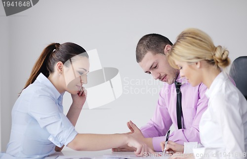 Image of business people group on meeting