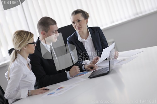 Image of business people in a meeting at office