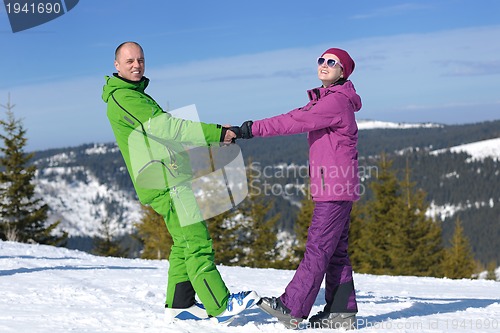 Image of couple winter ski