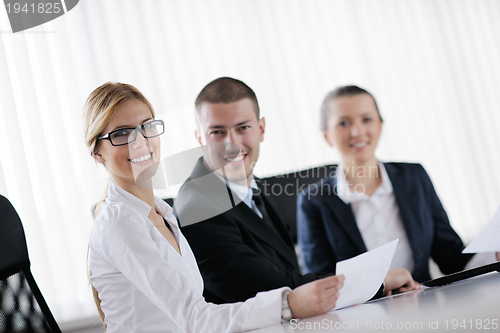 Image of business people in a meeting at office