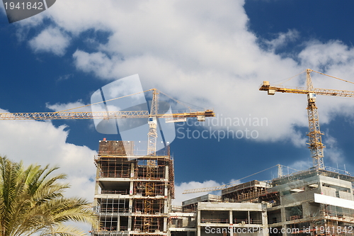 Image of Construction site with crane