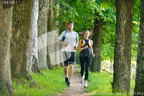 Image of couple jogging