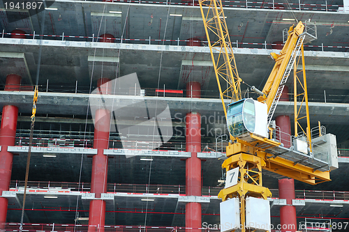 Image of Construction site with crane