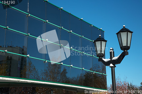 Image of Office and street lamp.