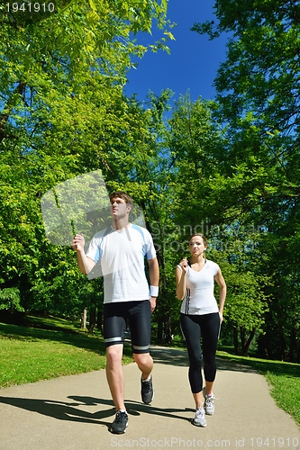 Image of couple jogging