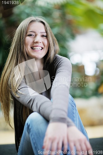 Image of portrait of a beautiful young woman