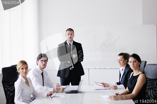 Image of business people in a meeting at office