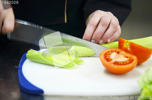 Image of chef preparing meal