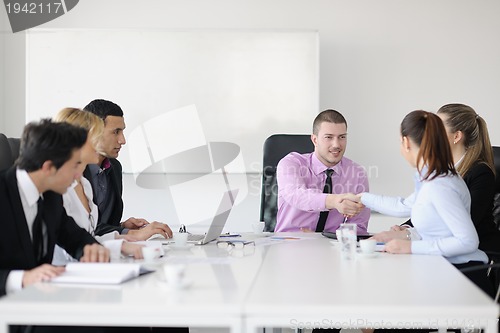 Image of business people group on meeting