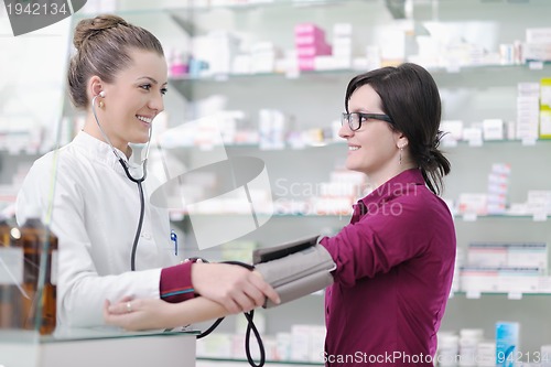 Image of Checking blood pressure and heart rate