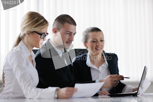 Image of business people in a meeting at office