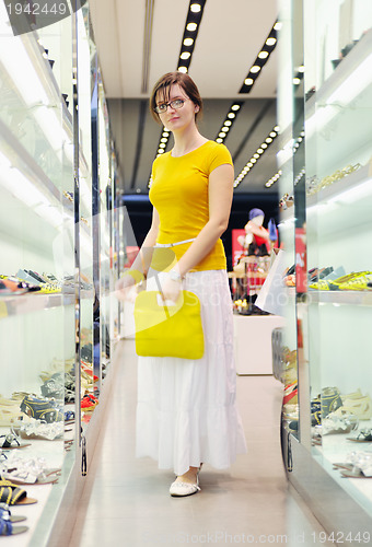 Image of happy woman shopping