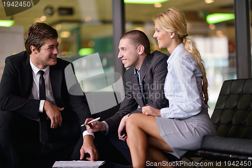 Image of business people in a meeting at office