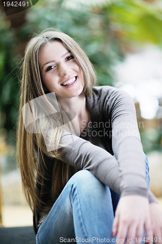 Image of portrait of a beautiful young woman