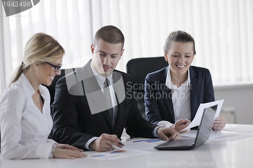 Image of business people in a meeting at office