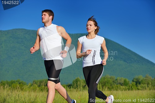 Image of couple jogging