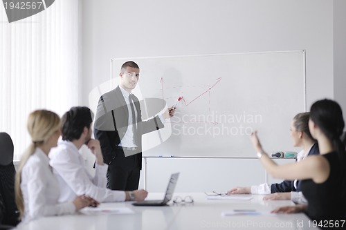 Image of business people in a meeting at office