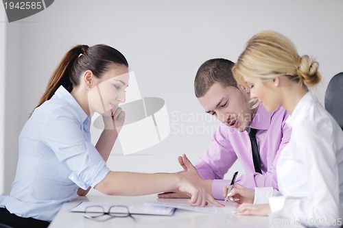 Image of business people group on meeting