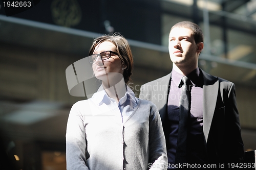 Image of business woman and business man
