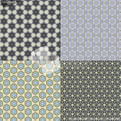 Image of set vintage shabby background with classy patterns