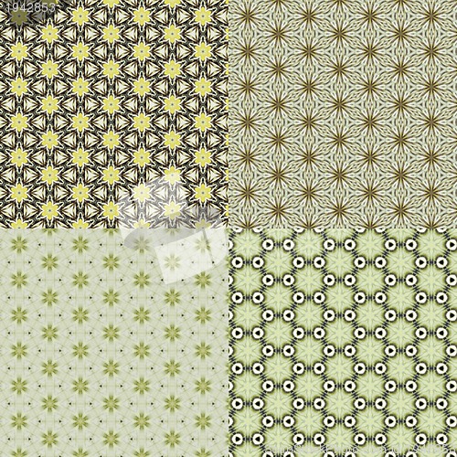 Image of set vintage shabby background with classy patterns