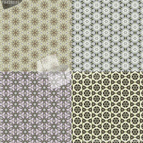 Image of set vintage shabby background with classy patterns