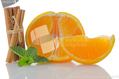 Image of One orange fruit segment 